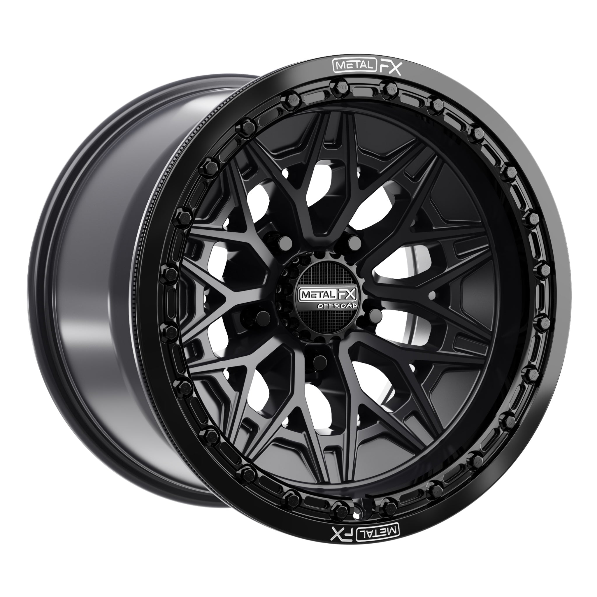 Alpha R Beadlock | Satin Black w/ Gloss Black Ring