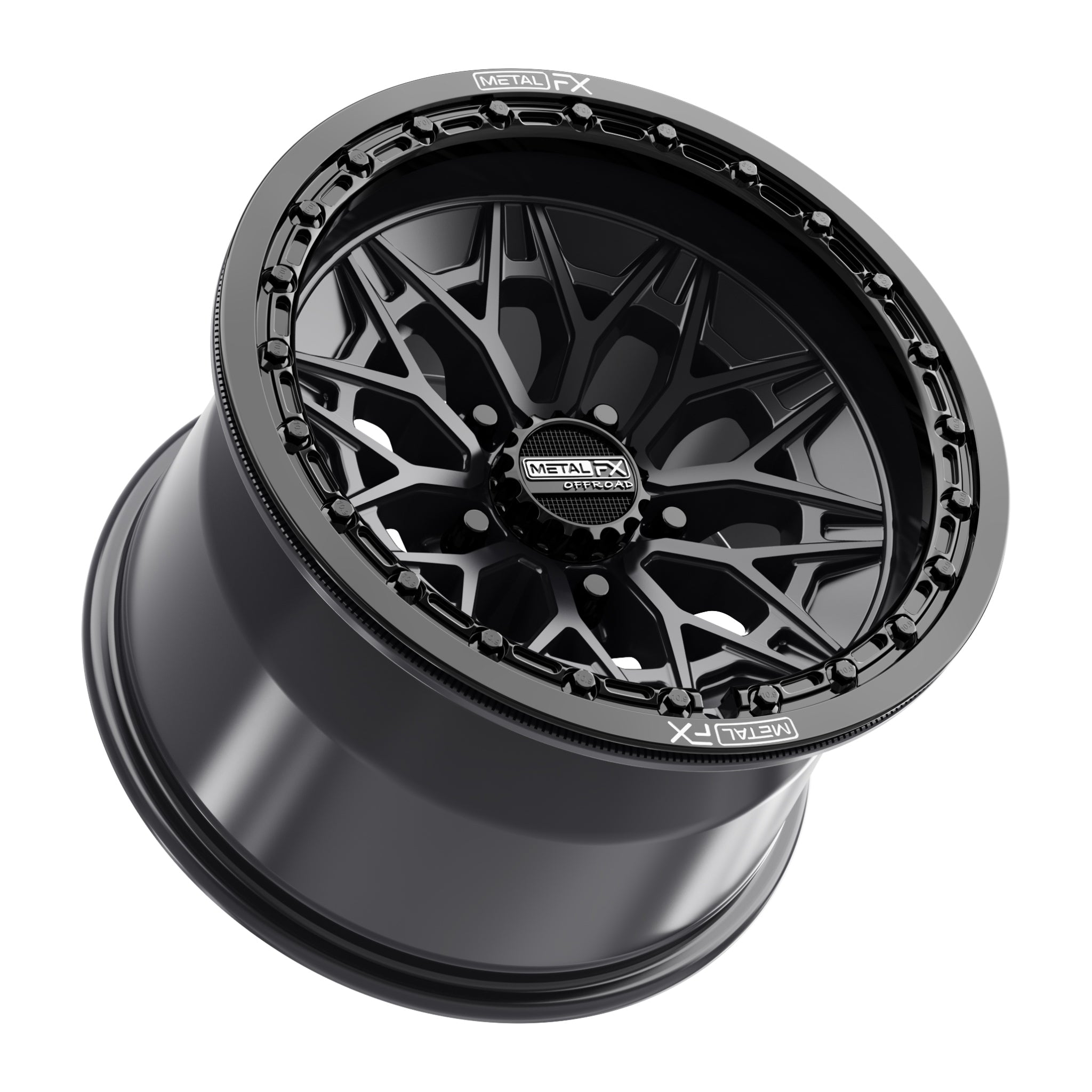 Alpha R Beadlock | Satin Black w/ Gloss Black Ring