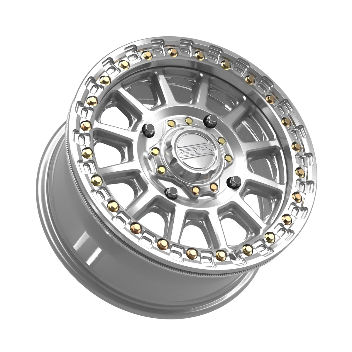 Rampage Beadlock | Gloss Silver Machined