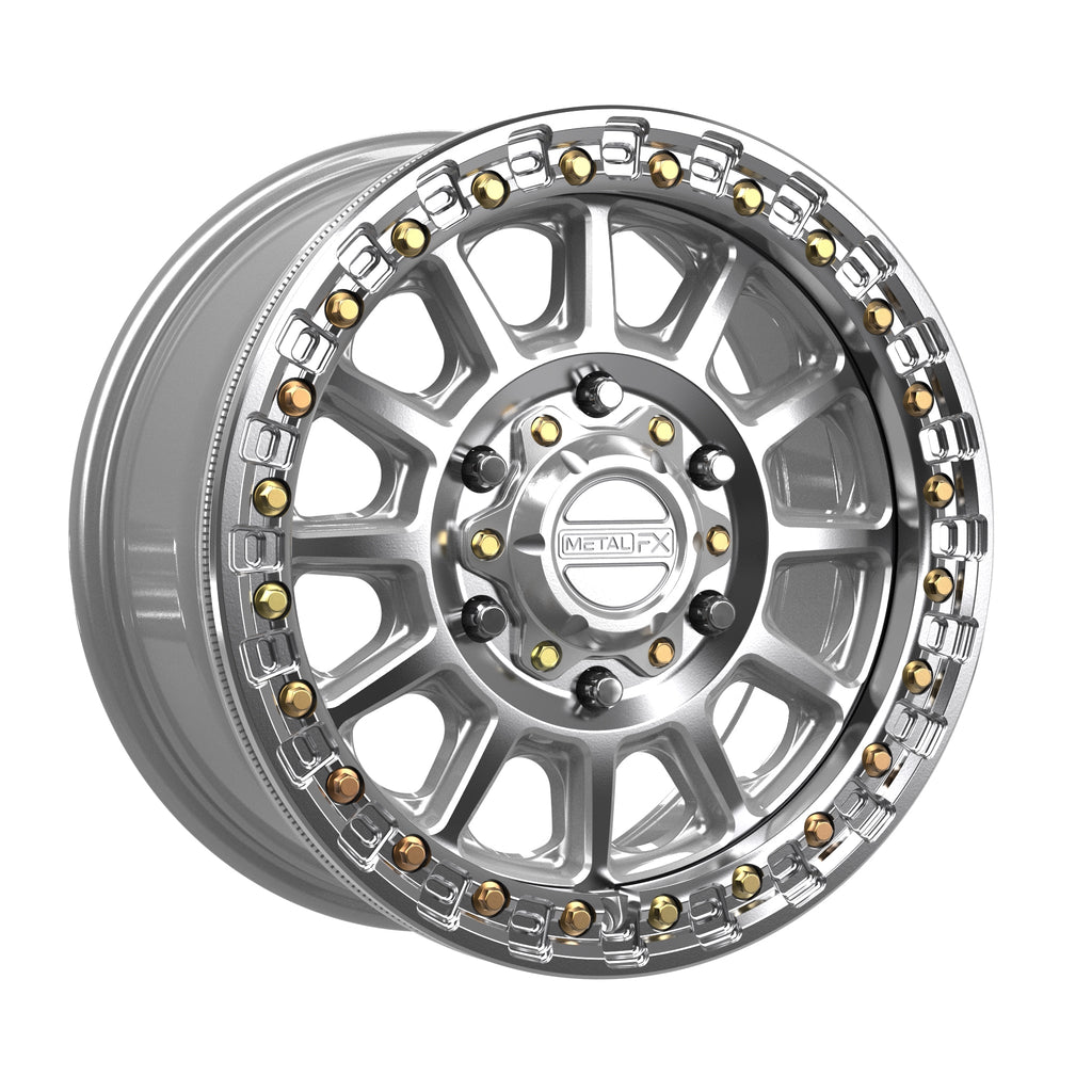 Rampage 6R Beadlock | Gloss Silver Machined