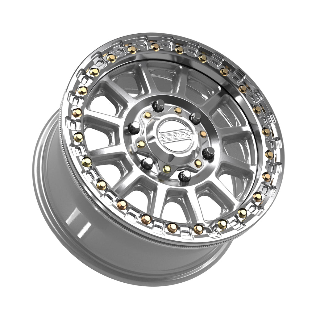 Rampage 6R Beadlock | Gloss Silver Machined