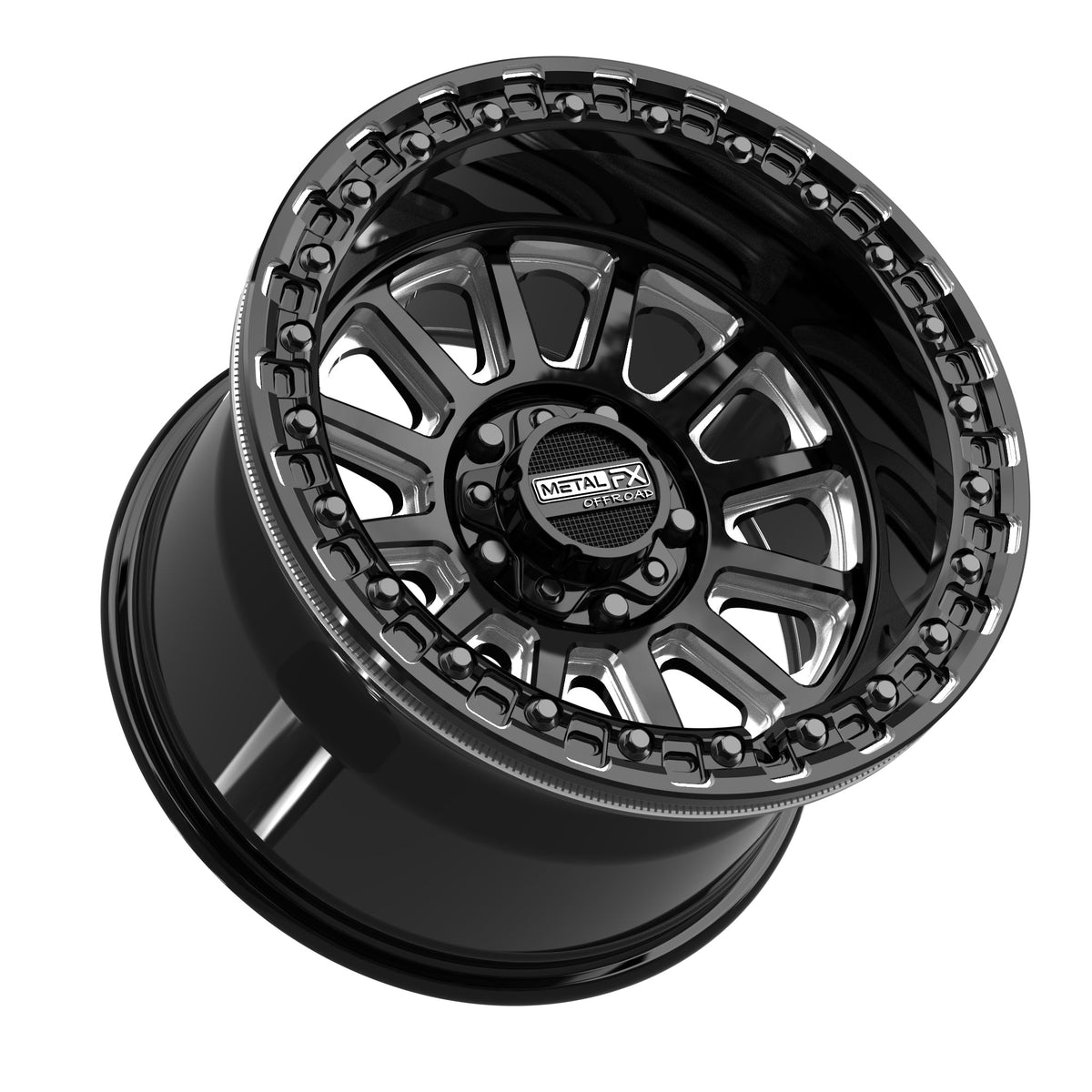 Rampage R Beadlock | Gloss Black Contrast Cut