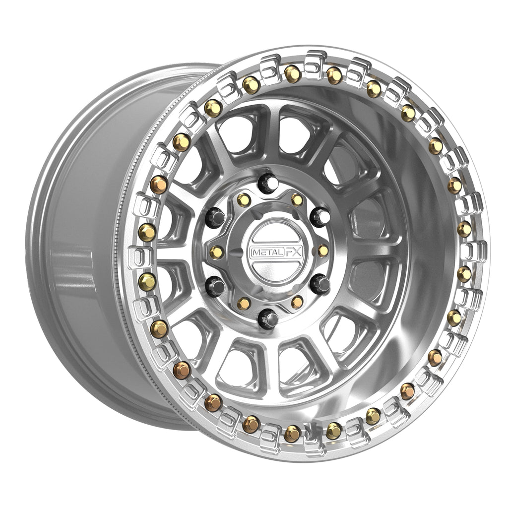 Rampage 6R Beadlock | Gloss Silver Machined