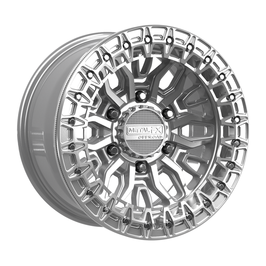 Mayhem 6R Beadlock | Gloss Silver Machined