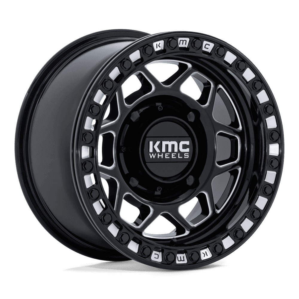 KMC TORX UTV BEADLOCK Gloss Black / Milled (4 LUG)