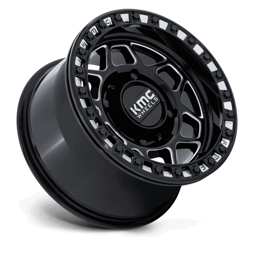KMC TORX UTV BEADLOCK Gloss Black / Milled (4 LUG)
