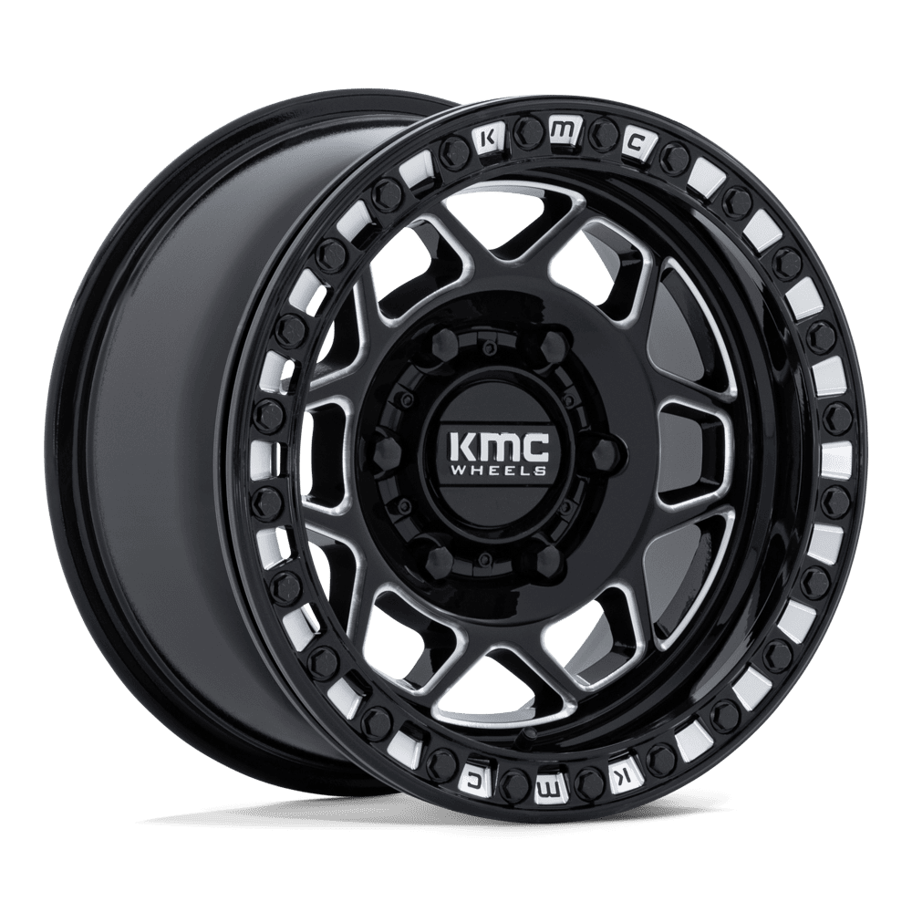 KMC TORX BEADLOCK Gloss Black / Milled
