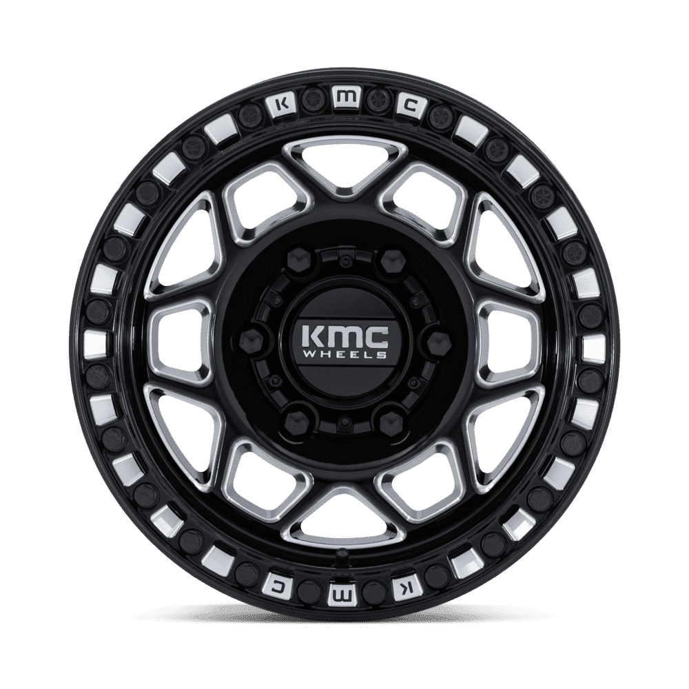 KMC TORX BEADLOCK Gloss Black / Milled
